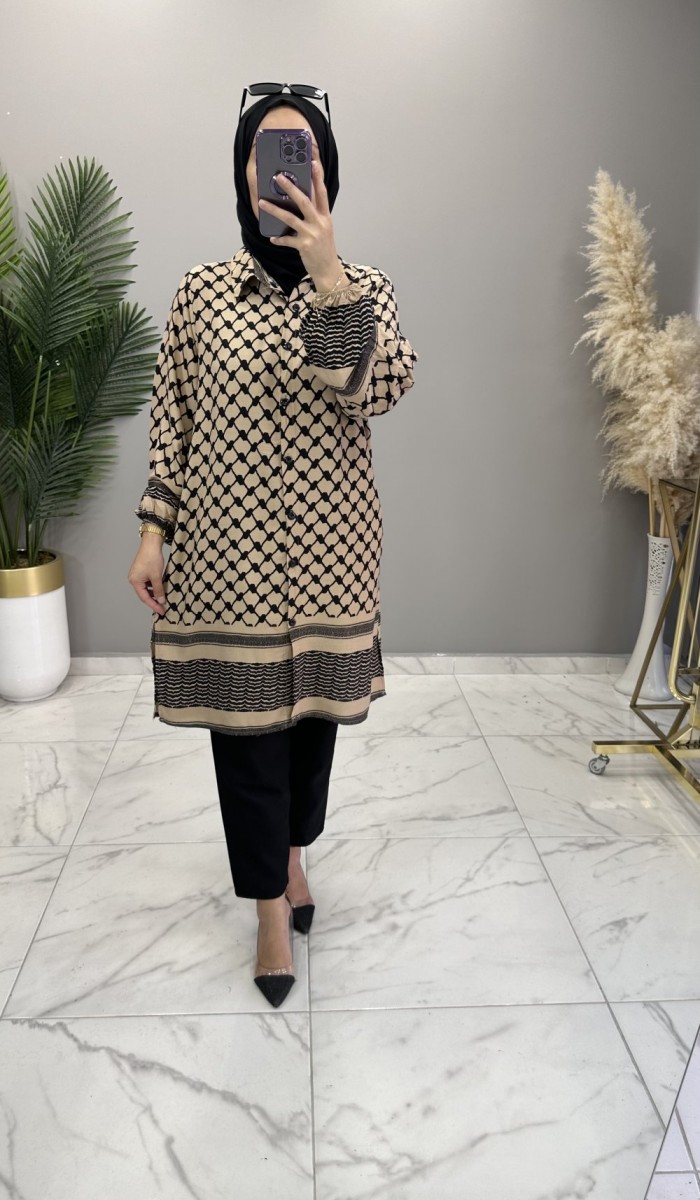 Simge Gömlek Vizon Simge Gömlek Vizon