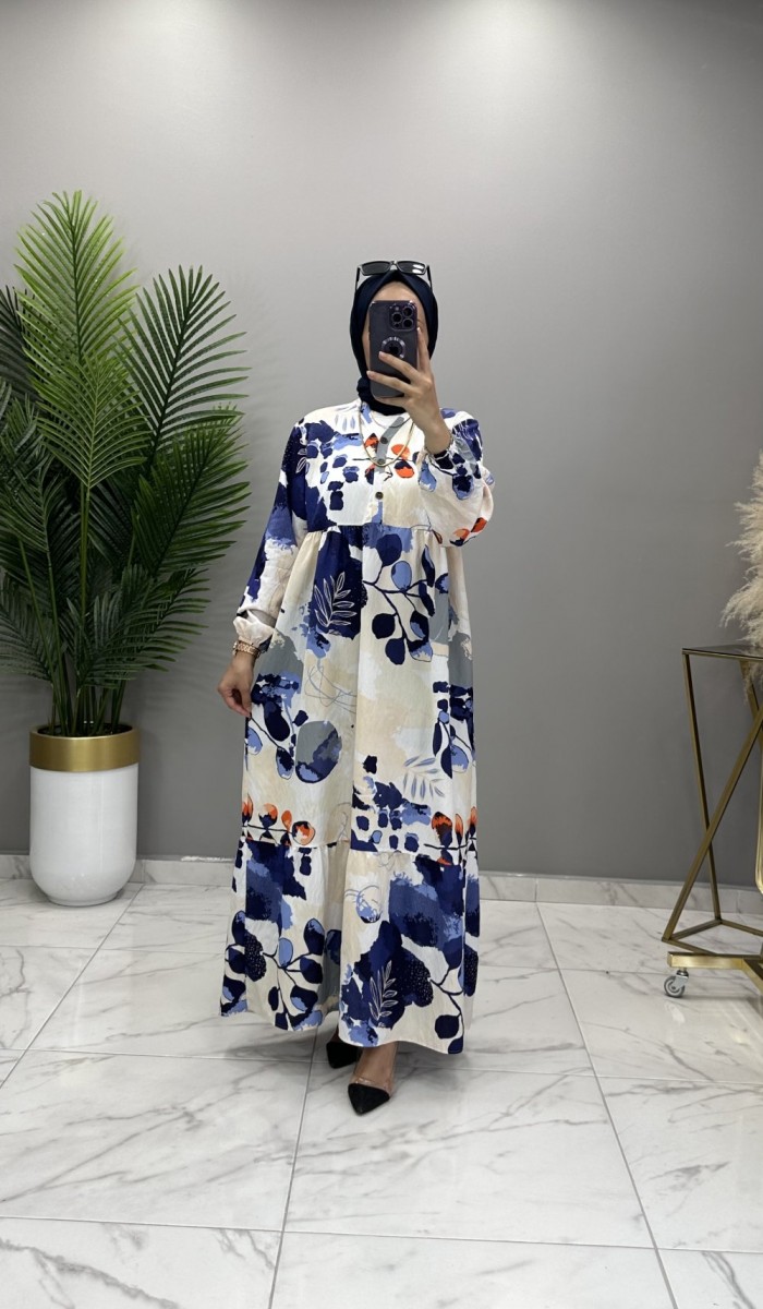 Mercan Elbise Lacivert