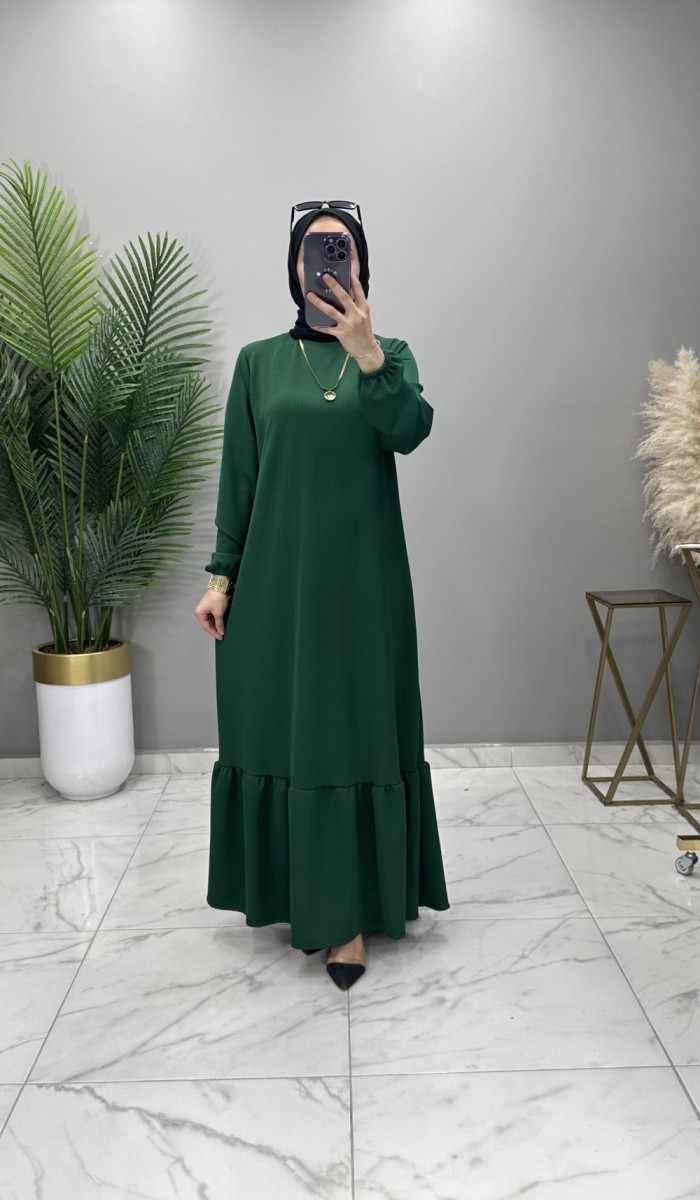 Bukle Elbise Zümrüt