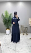Nurgül Elbise Lacivert