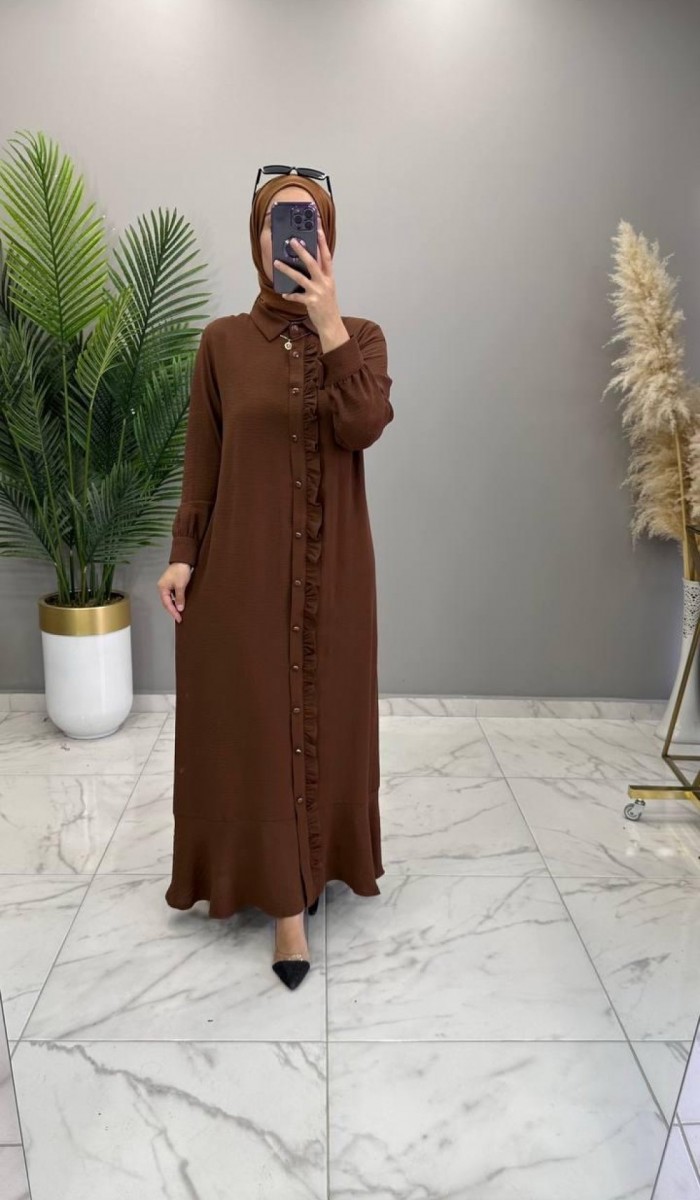 Sude Ferace /Elbise Kahve Sude Ferace /Elbise Kahve