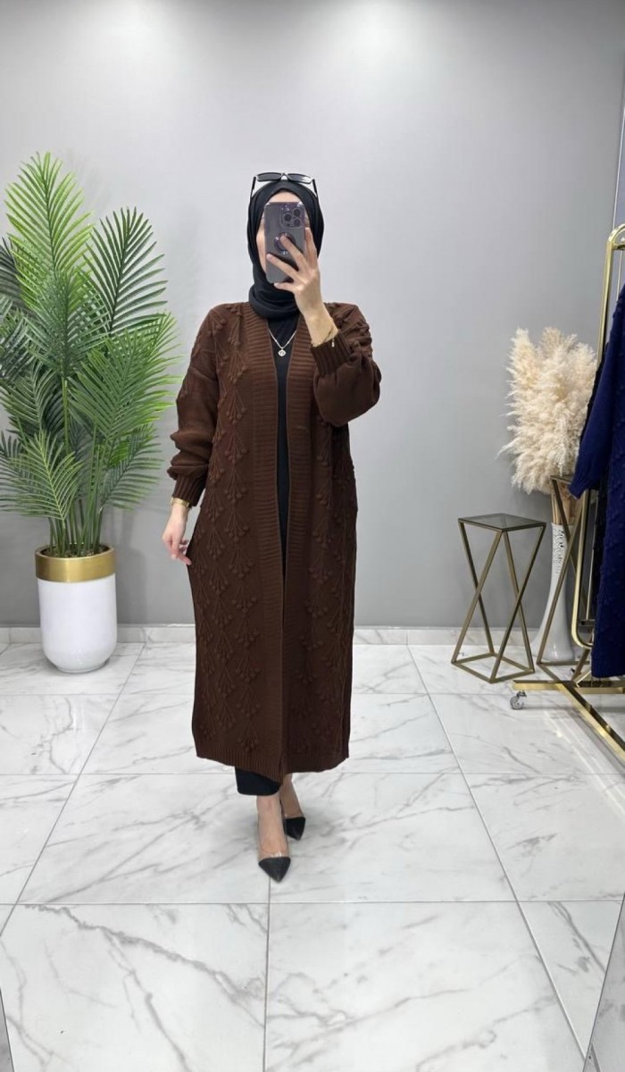 Kiraz Hırka Kahverengi