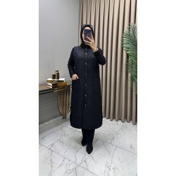 Nida Kapitone Yelek Siyah