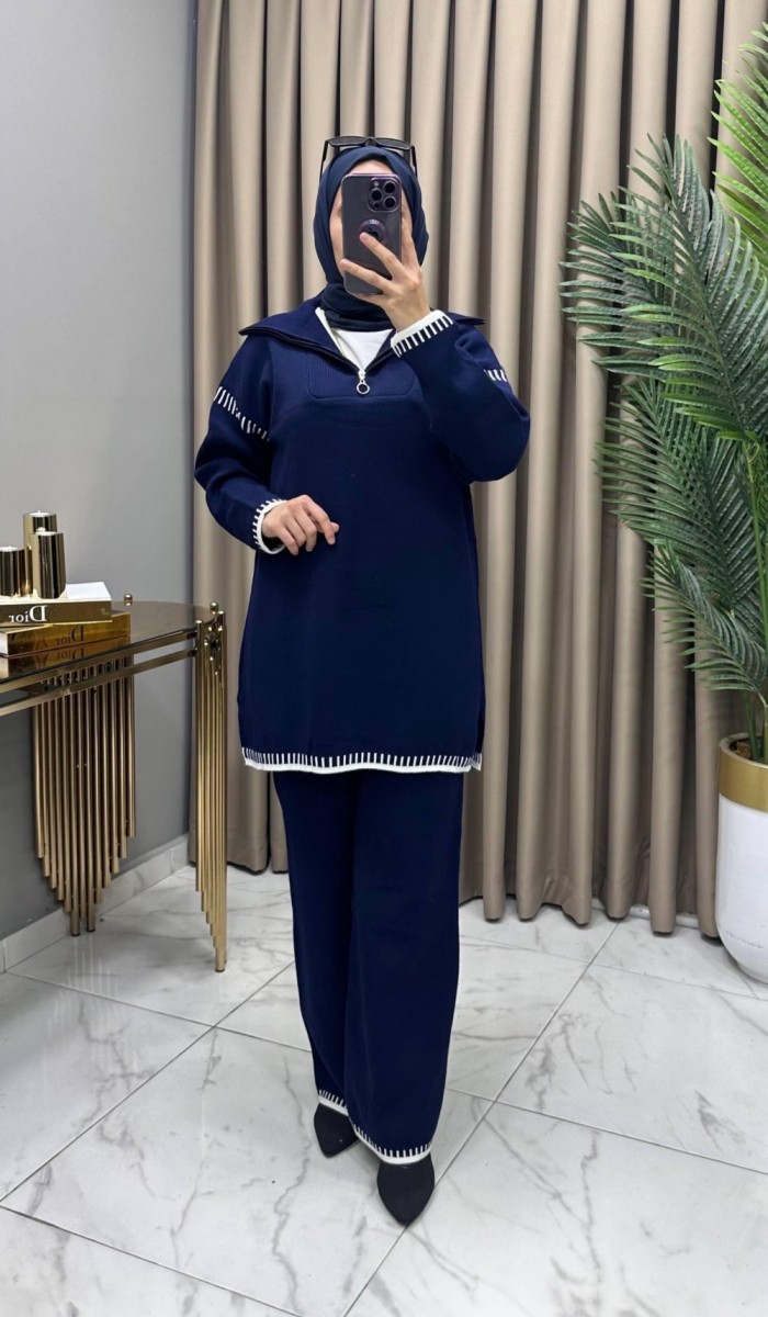 Kevser Triko Takım Lacivert