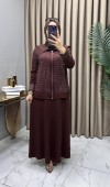 Serenay Taşlı Takım Kahve