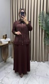 Serenay Taşlı Takım Kahve