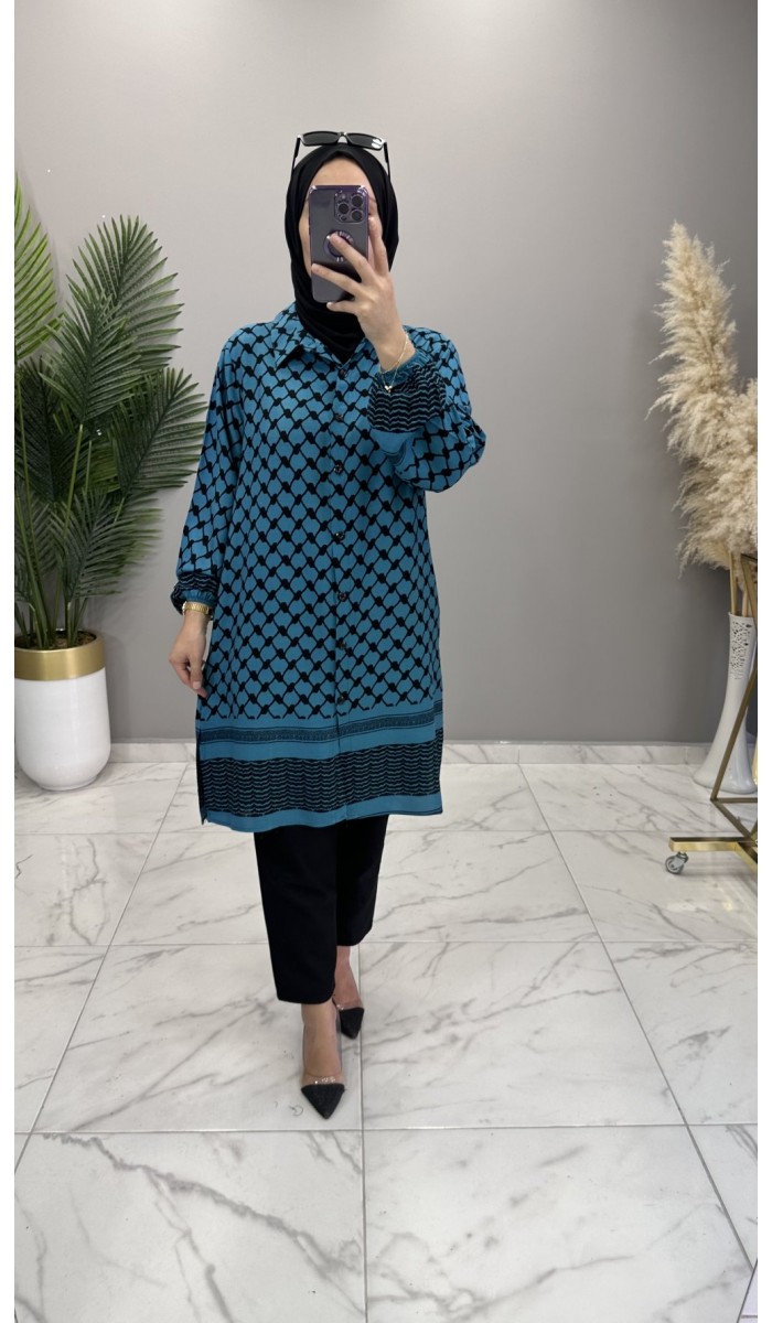 Simge Gömlek Petrol