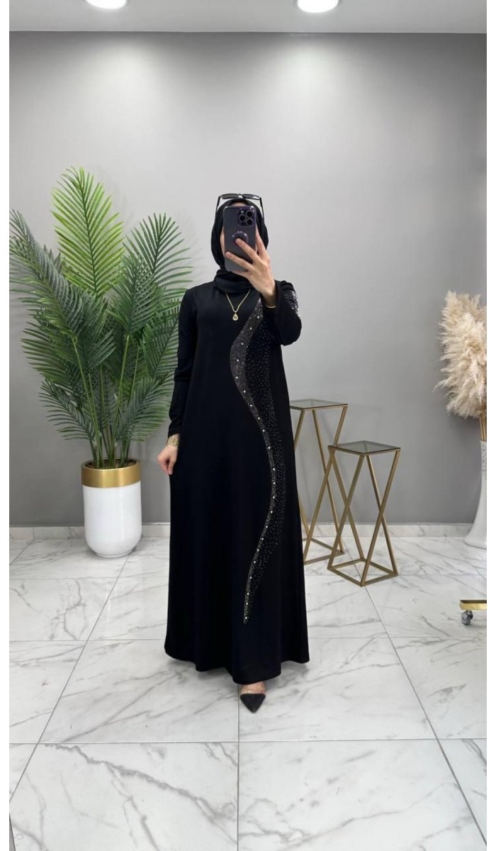 Zeyna Abiye Elbise Siyah