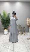 Nurgül Elbise Gri
