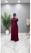 Ferda Elbise Bordo