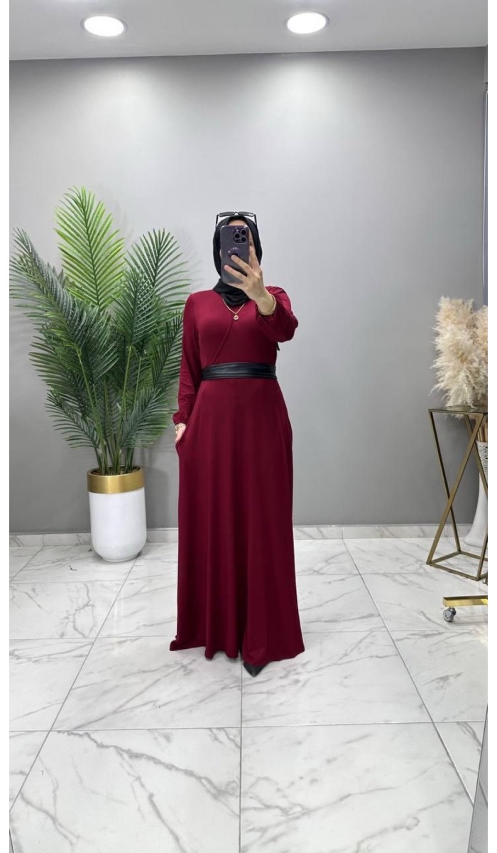 Ferda Elbise Bordo
