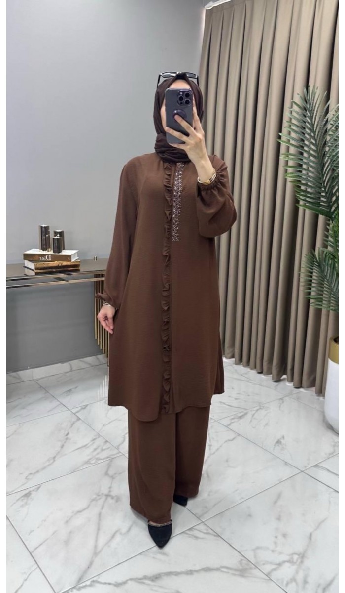 Taşlı Takım Kahve