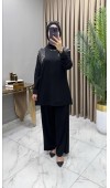 Gizem Taşlı Takım Siyah