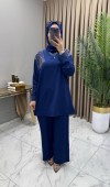 Gizem Taşlı Takım İndigo