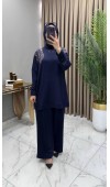 Gizem Taşlı Takım Lacivert