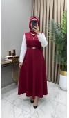 Kemerli Jile Bordo