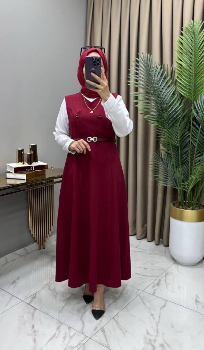 Kemerli Jile Bordo