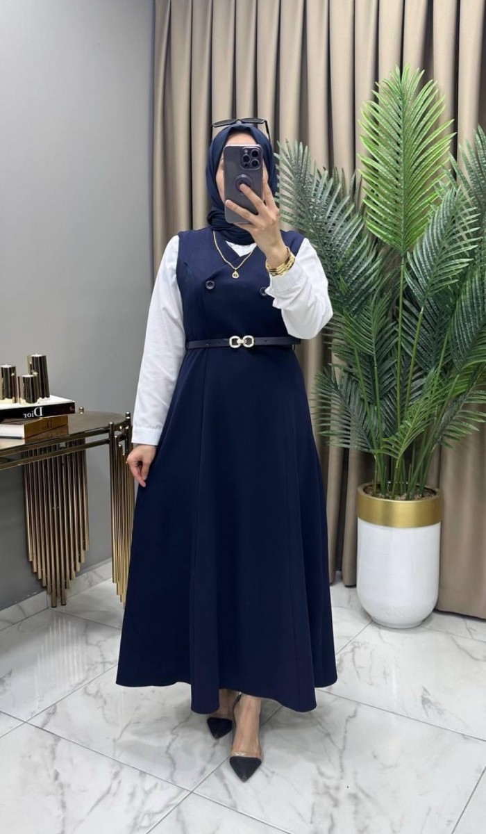 Kemerli Jile Lacivert