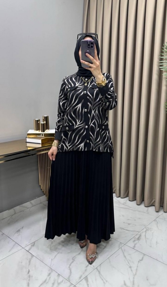 Dora Etekli Takım Siyah