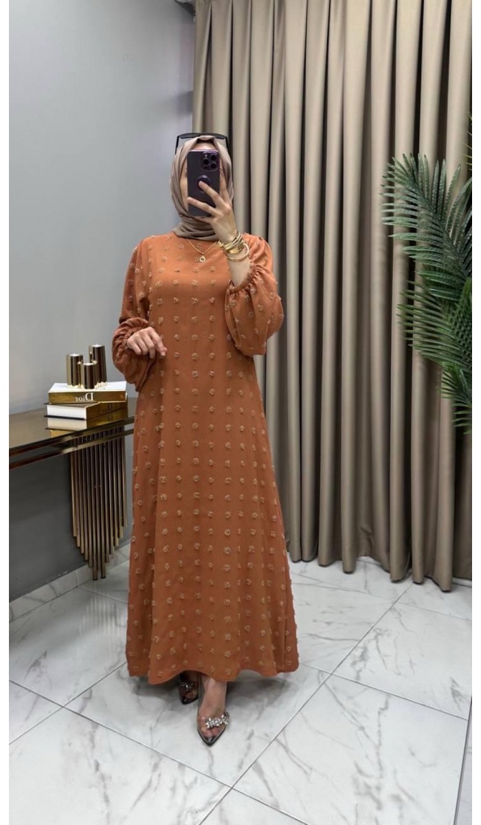 Gülru Elbise Turuncu