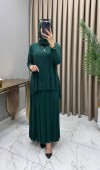Mayda Etekli Takım Zümrüt