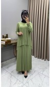 Mayda Etekli Takım Mint