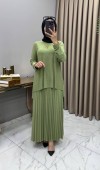 Mayda Etekli Takım Mint