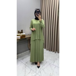 Mayda Etekli Takım Mint