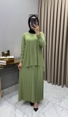 Mayda Etekli Takım Mint