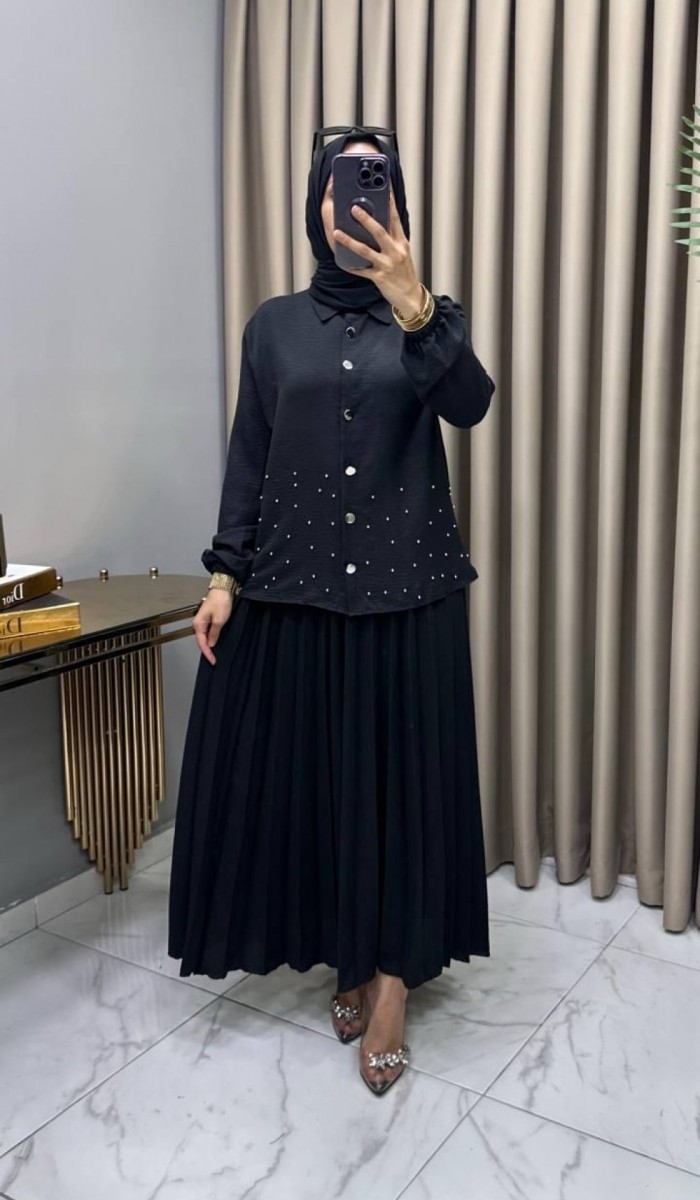 Suzan Etekli Takım Siyah