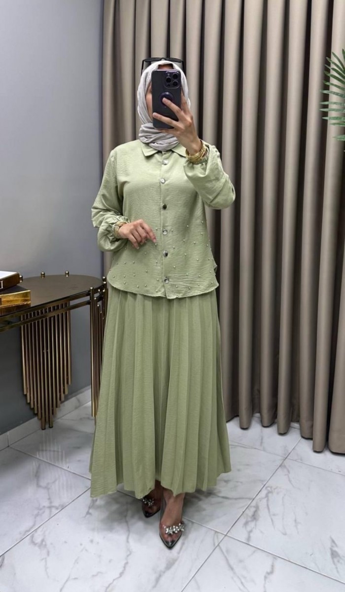 Suzan Etekli Takım Mint Suzan Etekli Takım Mint