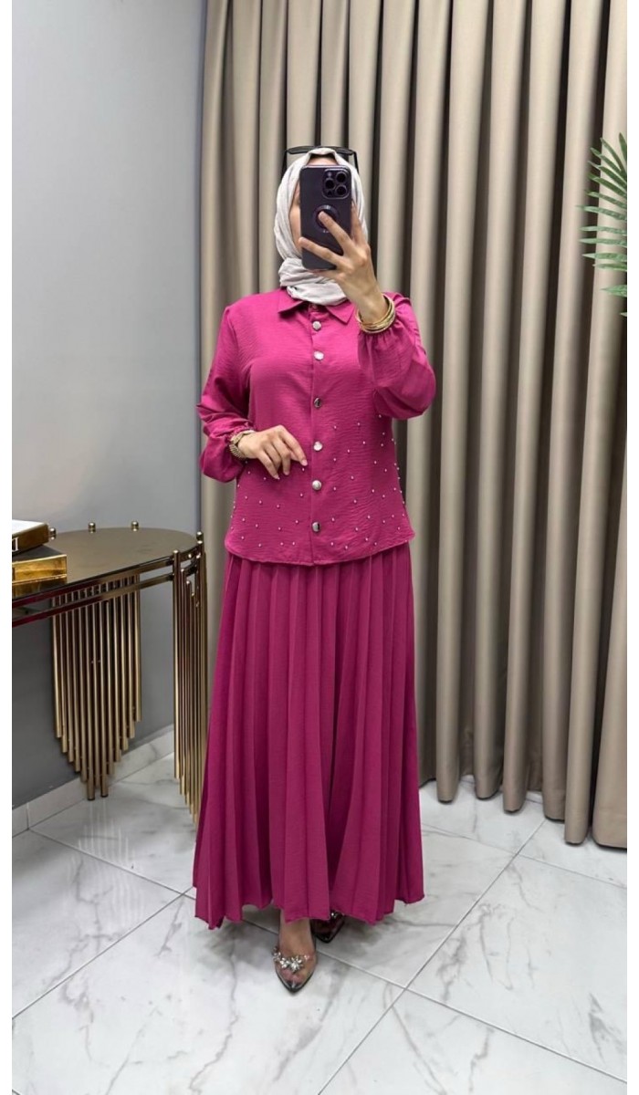 Suzan Etekli Takım Fuşya