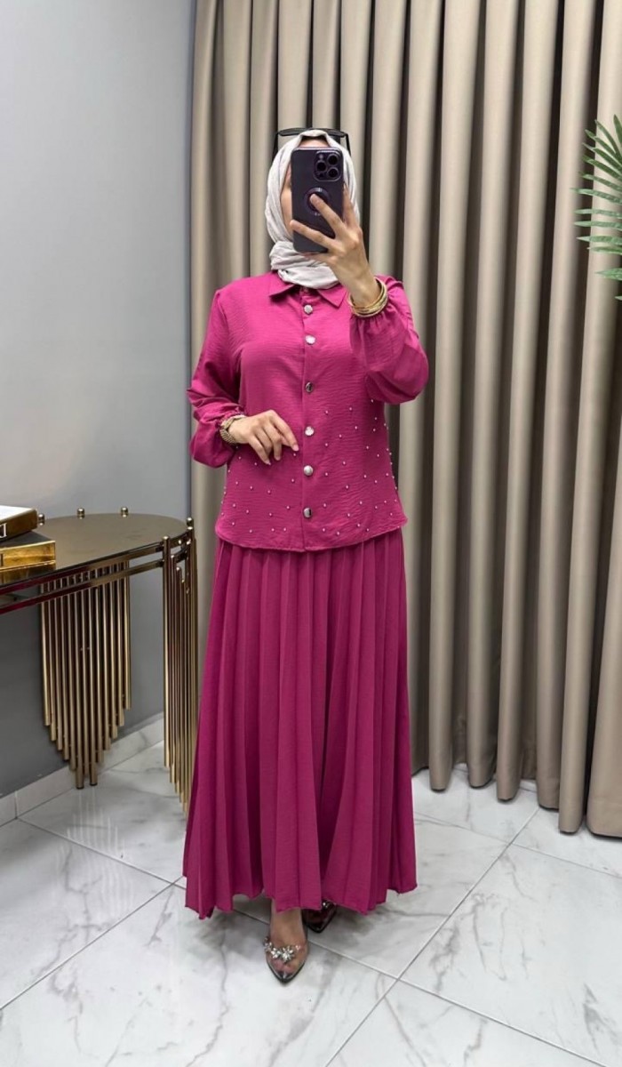 Suzan Etekli Takım Fuşya