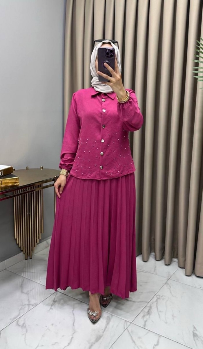 Suzan Etekli Takım Fuşya