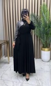Serap Abiye Elbise Siyah