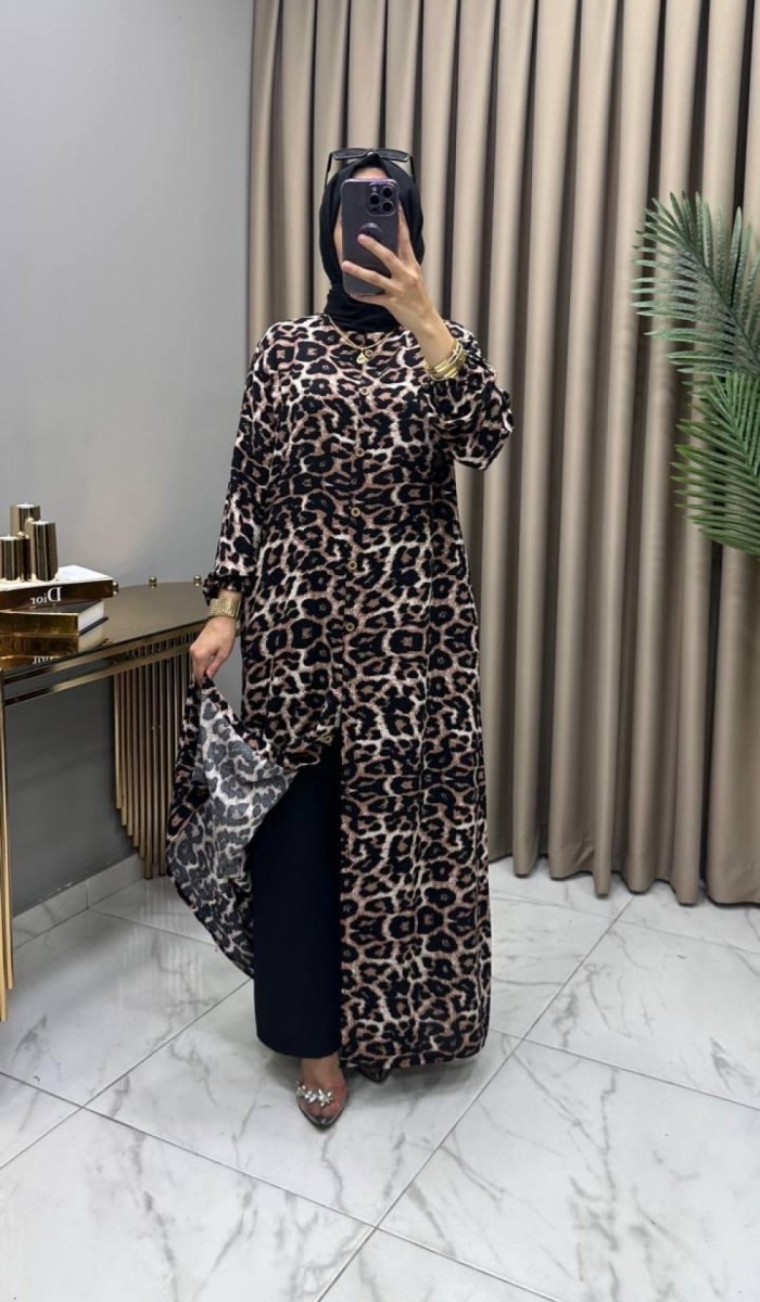 Bengü Takım Leopar Cepli