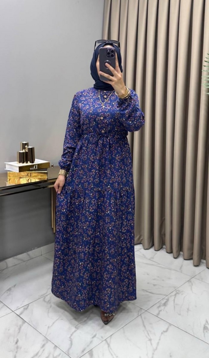 Buket Elbise İndigo