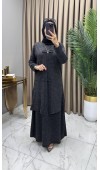 Yelekli Elbise Takım Siyah