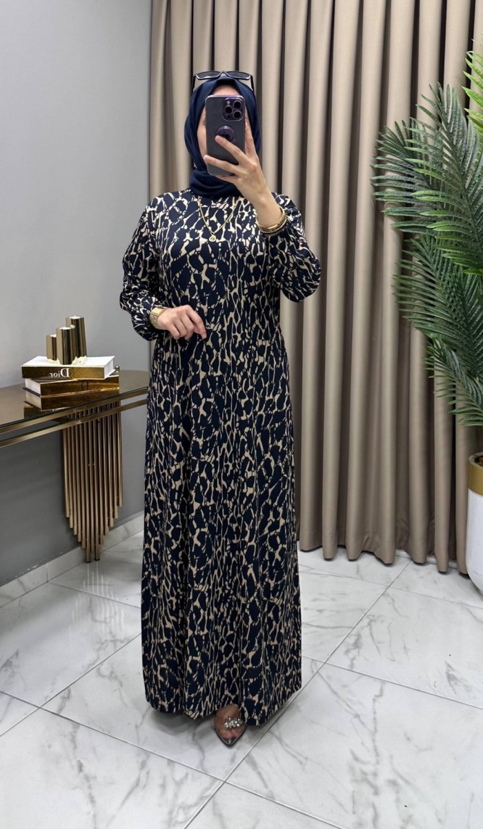 Açelya Elbise Lacivert