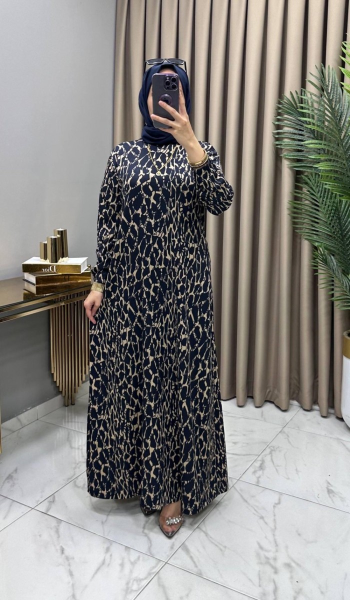 Açelya Elbise Lacivert