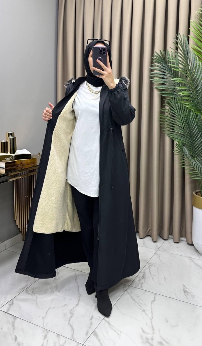 Kışlık Parka Mont Siyah