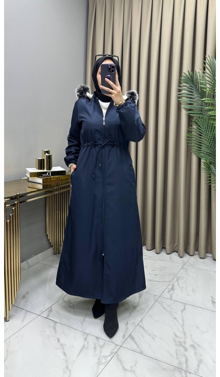 Kışlık Parka Mont Lacivert