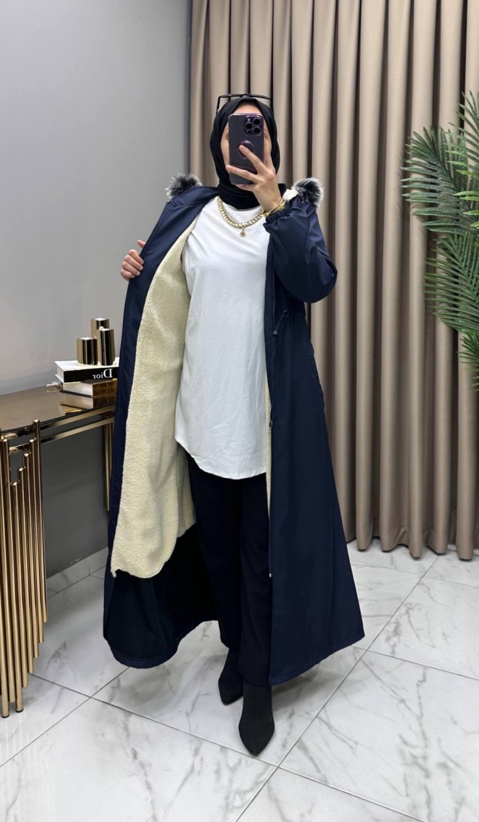 Kışlık Parka Mont Lacivert