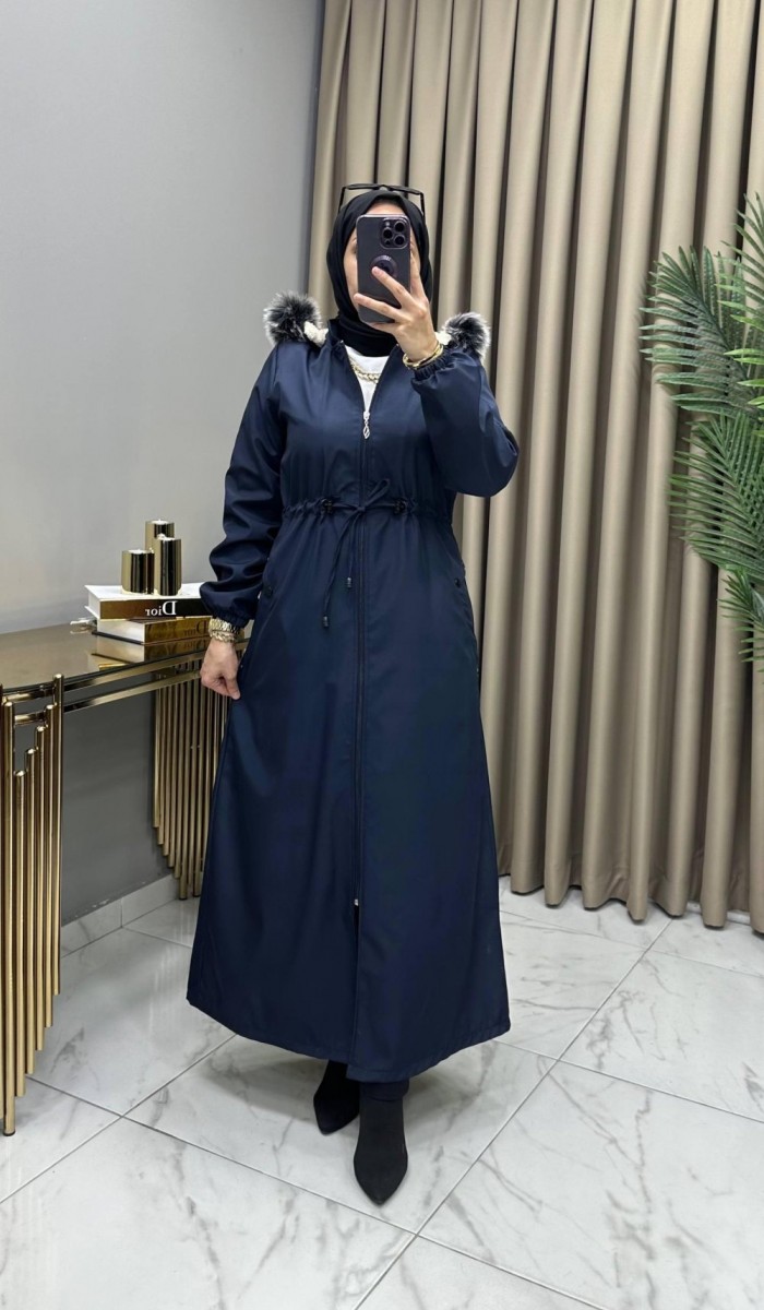 Kışlık Parka Mont Lacivert