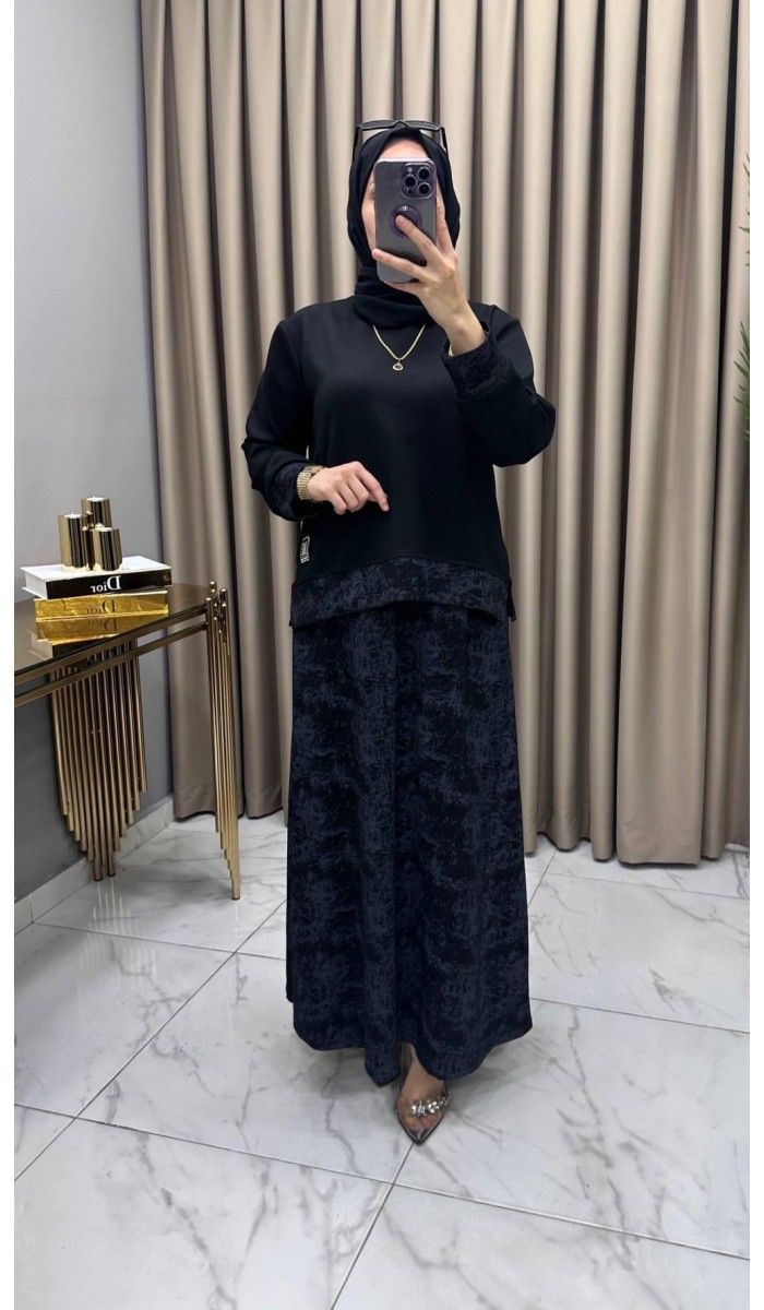 Zerafet Etekli Takım Siyah