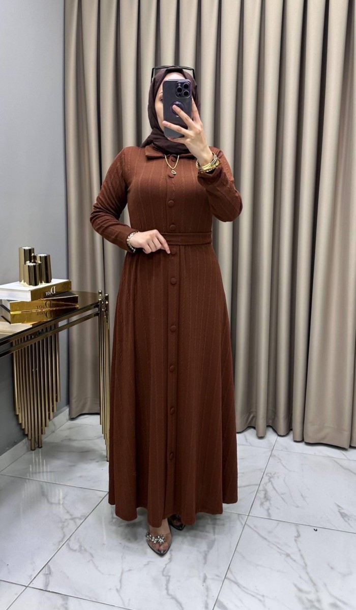 Şilan Elbise Kahve