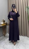 Çağla Triko Elbise Mürdüm