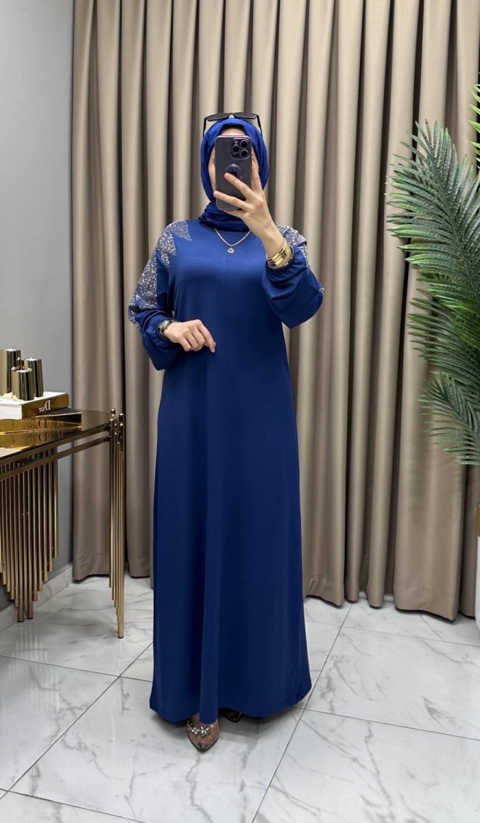 Nilda Elbise İndigo
