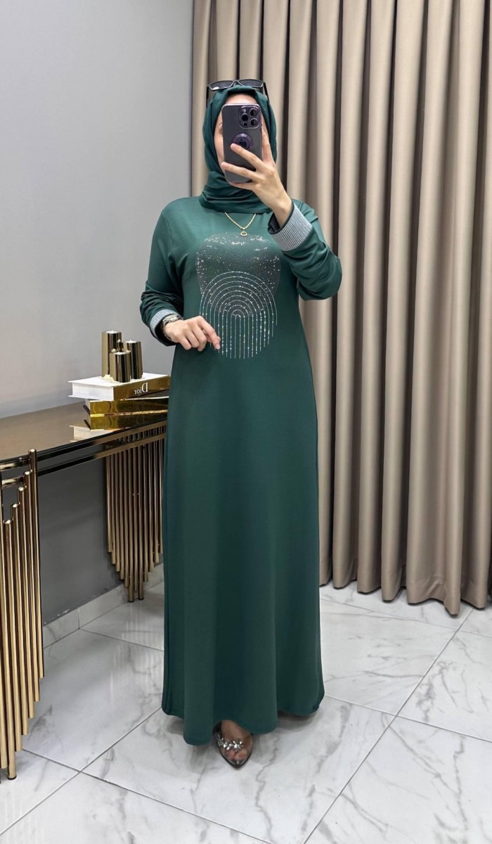 Elfida Abiye Elbise Zümrüt