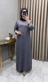 Elfida Abiye Elbise Füme